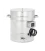 Rostfreier Edelstahl Abfüllkübel 50 Liter, beheizt, 230 Volt mit RVS 6/4" Hahn, konischem Boden - Premium