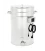 Rostfreier Edelstahl Abfüllkübel 70 Liter, beheizt, 230 Volt mit RVS 6/4" Hahn, konischem Boden - Premium