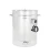 Rostfreier Edelstahl Abfüllkübel 200 Liter, beheizt, 230 Volt mit RVS 2" Hahn, konischem Boden - Premium
