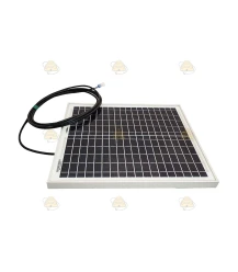 Harfe Schockgerät mit 20 Watt Solarmodul - für Aluminium Harfe