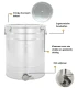 Abfüllfass / Reifefass aus Edelstahl 300 Liter / 420 Kilo